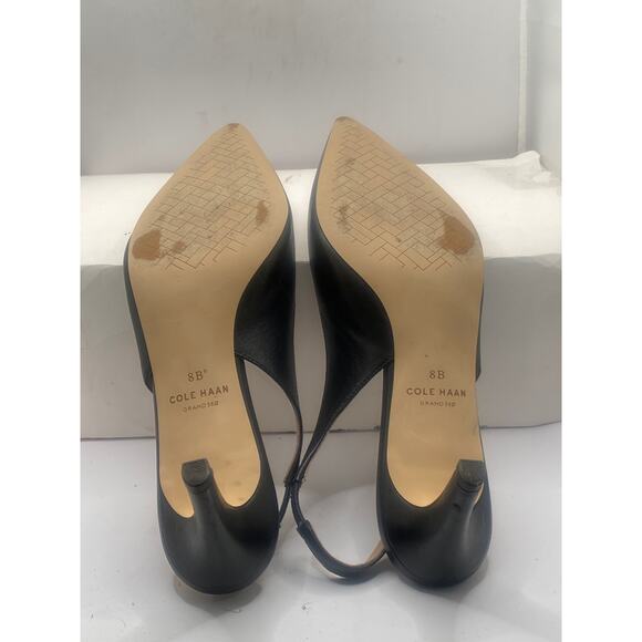 Cole Haan Vandam Slingback Pump in Black Prin, Size 8 - Picture 6 of 10